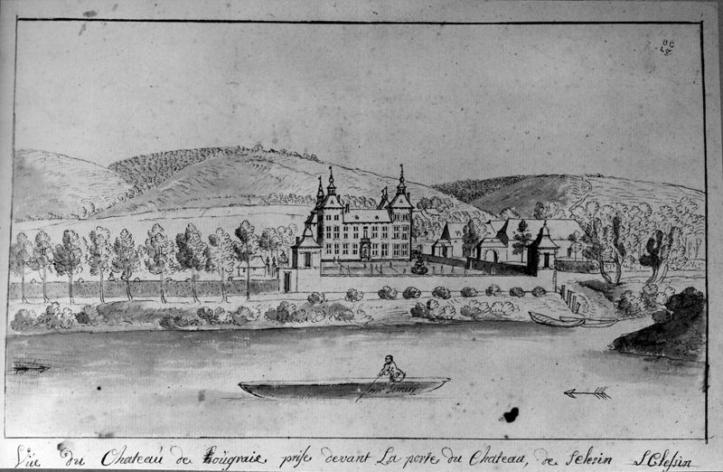 Les délices du Pays de Liège et de la comté de Namur : lle château d'Ougrée