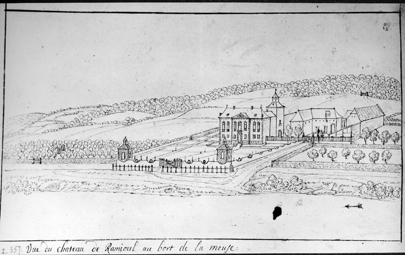 Les délices du Pays de Liège et de la comté de Namur : Ramet, le château de Ramioul