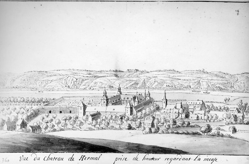Les délices du Pays de Liège et de la comté de Namur : Hermalle-sous-Huy, le château
