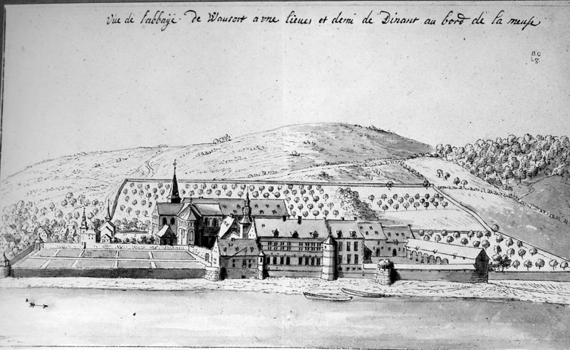 Les délices du Pays de Liège et de la comté de Namur : Waulsort, abbaye des bénédictins