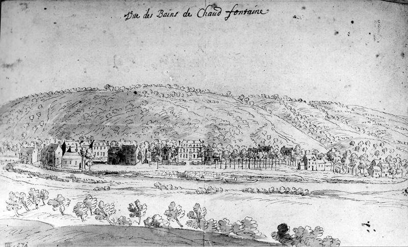 Les délices du Pays de Liège et de la comté de Namur : Chaudfontaine, les bains (thermes) et le bourg