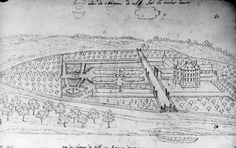 Les délices du Pays de Liège et de la comté de Namur : Tilff, le château dit "de Brunsode"