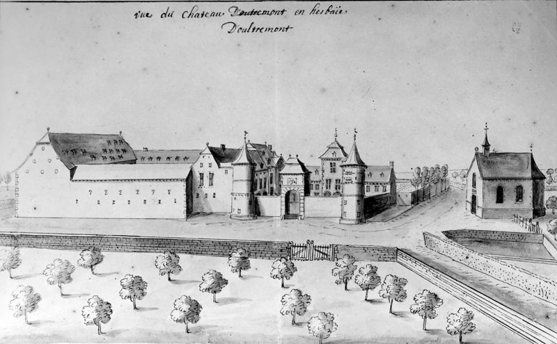 Les délices du Pays de Liège et de la comté de Namur : Warnant-Dreye, Château d'Oultremont