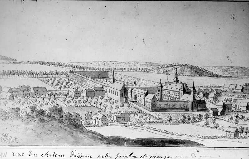 Les délices du Pays de Liège et de la comté de Namur : Aiseau, le château