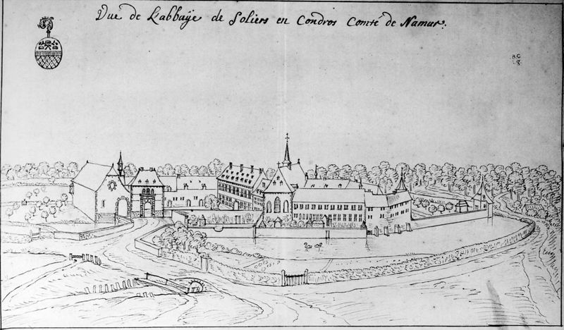 Les délices du Pays de Liège et de la comté de Namur : Ben-Ahin, abbaye de Solières (cisterciennes)