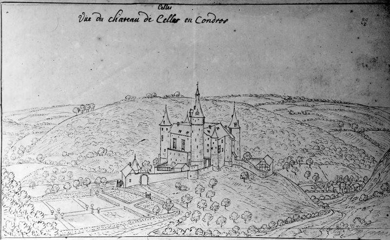 Les délices du Pays de Liège et de la comté de Namur : Celles-lez-Dinant, Château de Vèves