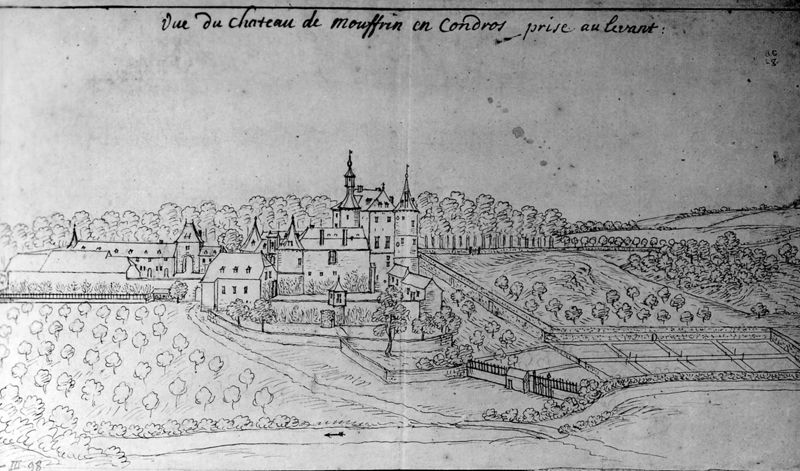 Les délices du Pays de Liège et de la comté de Namur : Natoye, le château de Mouffrin