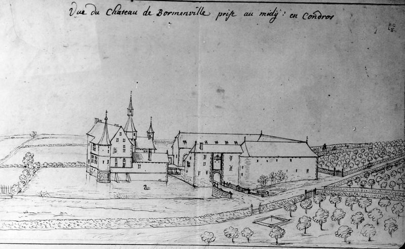 Les délices du Pays de Liège et de la comté de Namur : Flostoy, le château de Bormenville