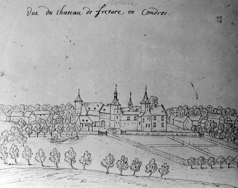 Les délices du Pays de Liège et de la comté de Namur : Fraiture, le château