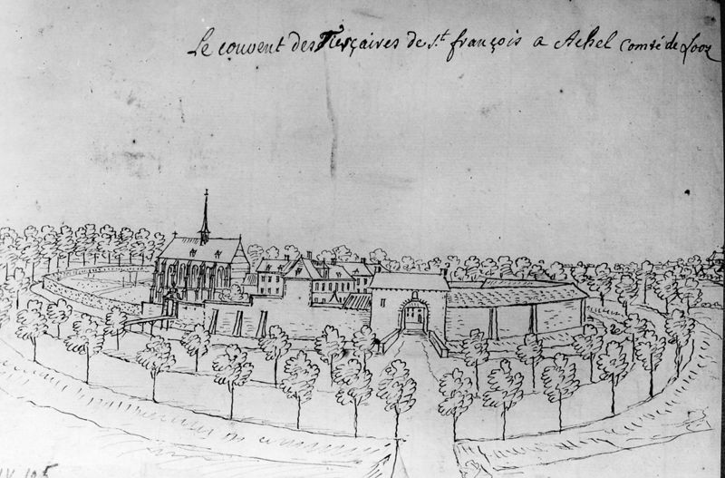 Les délices du Pays de Liège et de la comté de Namur : Achel, Couvent des Tertiaires de Saint-François