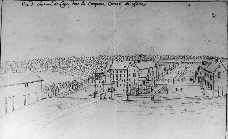Les délices du Pays de Liège et de la comté de Namur : Lummen, Château de Loye (ou Looi)