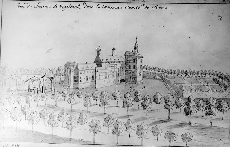 Les délices du Pays de Liège et de la comté de Namur : Zolder, Château de Vogelzang