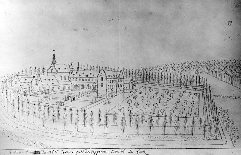 Les délices du Pays de Liège et de la comté de Namur : Zepperen, Couvent du Val-Saint-Gérôme (Bogards)