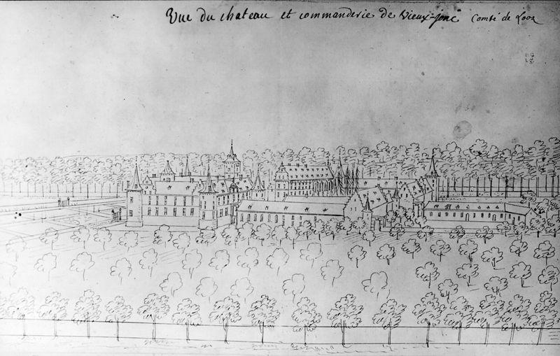 Les délices du Pays de Liège et de la comté de Namur : Rijkhoven, Commanderie des Vieux-Joncs