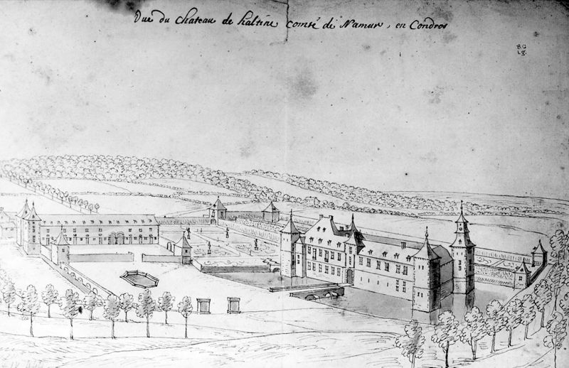Les délices du Pays de Liège et de la comté de Namur : Haltinne, Château