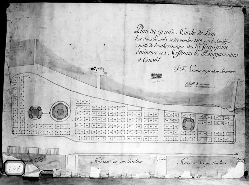 Carte du Grand Marché de Liège
