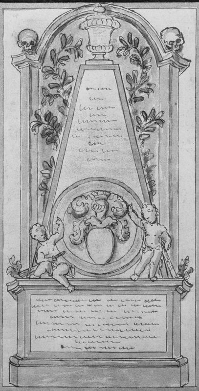 Projet de monument funéraire
