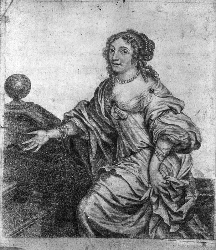 Portrait de dame gravissant un escalier