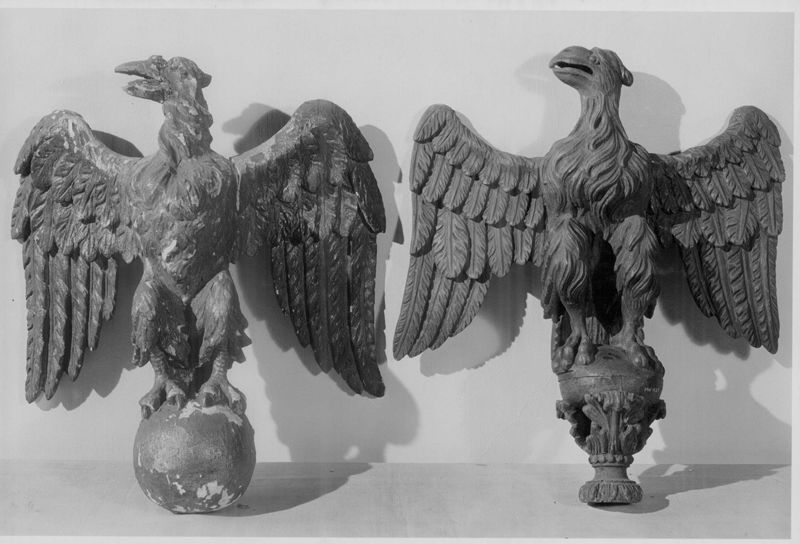 Aigle aux ailes déployées