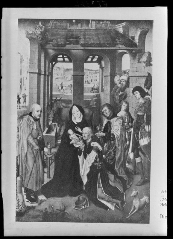 Panneau central : Adoration des Mages