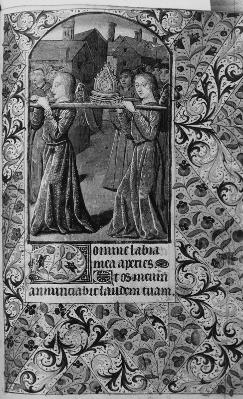 Getijdenboek met initialen E.S.L.V., gebruik van Parijs