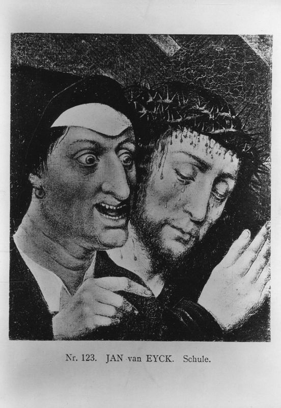 Portement de Croix (le Christ et un juif)