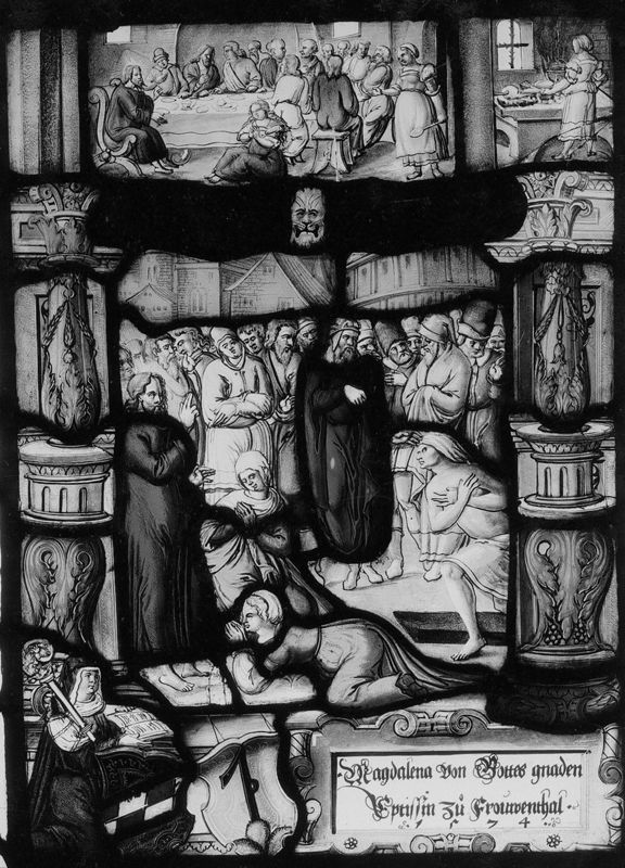 Marie- Madeleine lavant les pieds de Jésus