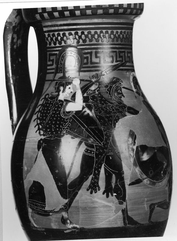 Olpé à figures noires