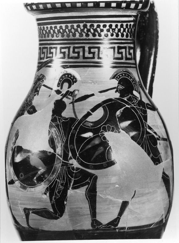 Olpé à figures noires