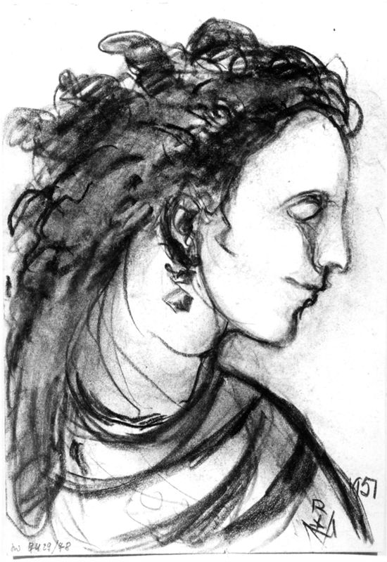 Tête de femme (profil)