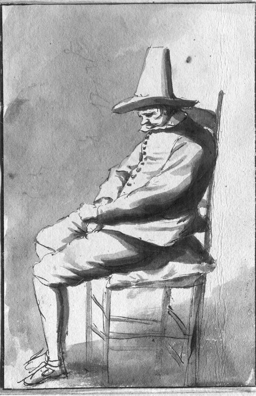 Zittende man