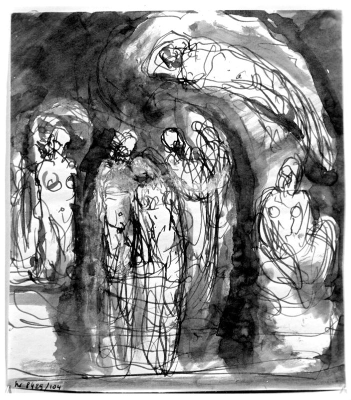 Composition (six nus de femmes)
