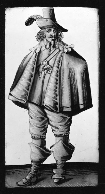 Homme en costume dus XVIIIième siècle