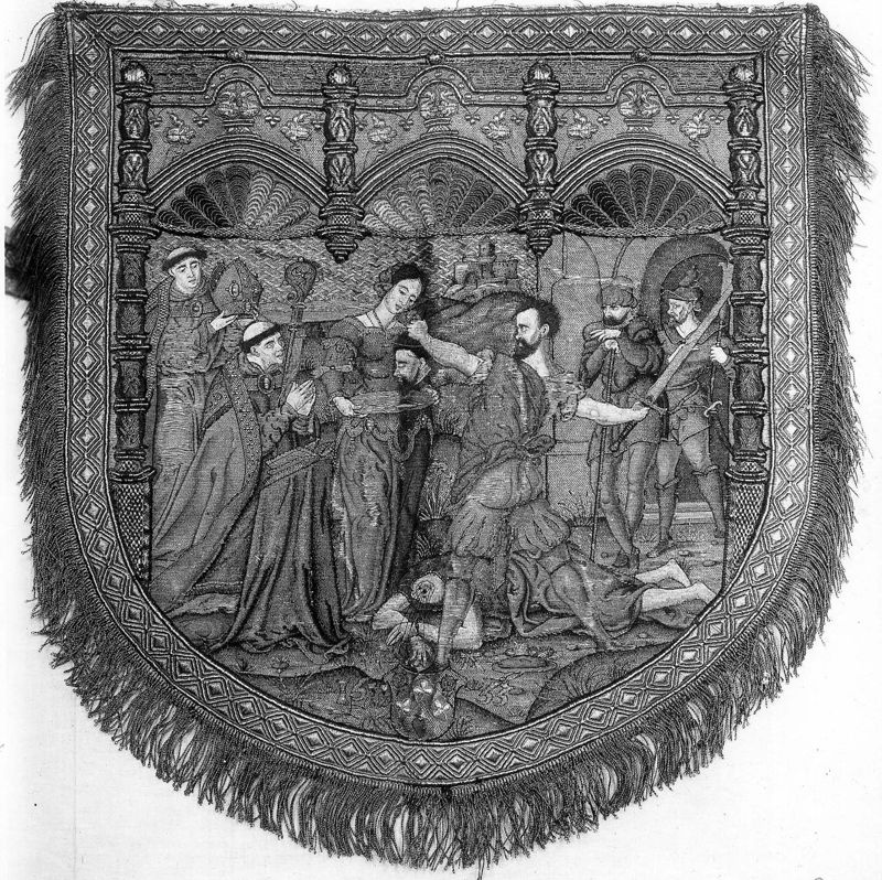 Kerstgewaad met de Onthoofding van Sint-Jan de Doper