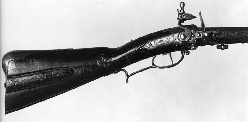 Fusil rayé à silex