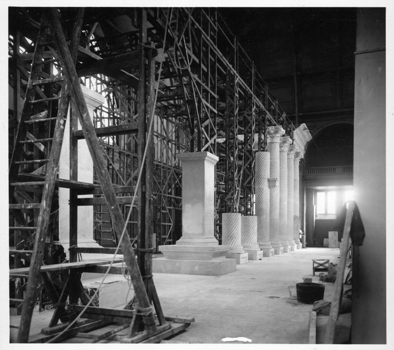 Apamée/Apamea: reconstitution du portique de la Grande Colonnade (détruit en 1946)