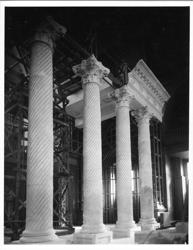 Apamée/Apamea: reconstitution du portique de la Grande Colonnade (détruit en 1946)