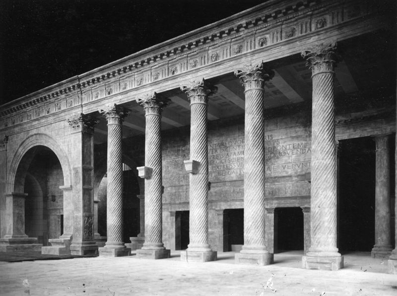 Apamée/Apamea: reconstitution du portique de la Grande Colonnade (détruit en 1946)