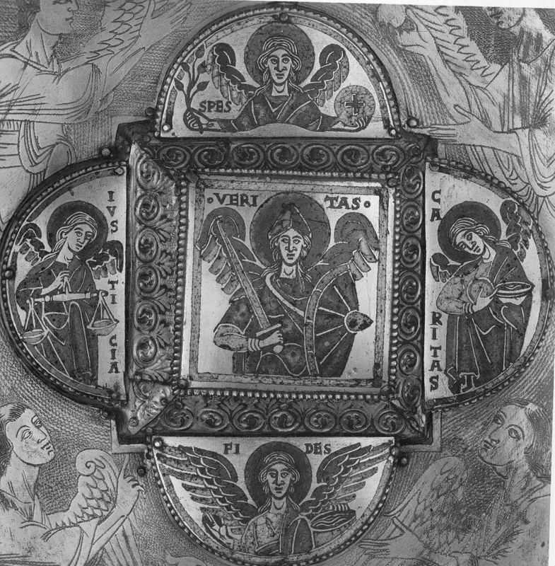 Reliquaire de saint Gondulphe en forme de pignon de châsse