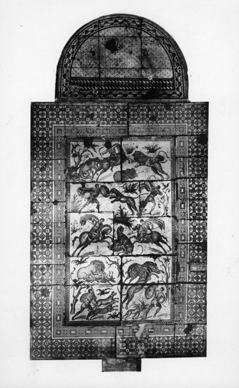 Apamée: grande mosaïque de chasse du Triclinos - Apamea: het grote jachtmozaïek