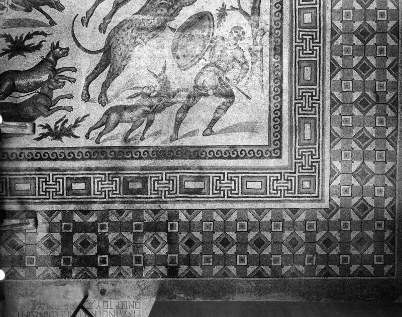 Apamée: grande mosaïque de chasse du Triclinos - Apamea: het grote jachtmozaïek