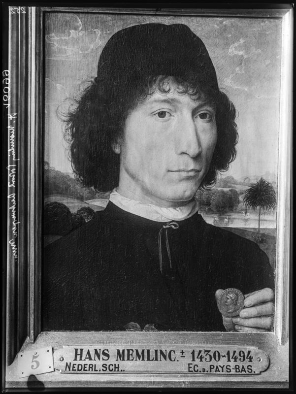 Portret van man met een Romeinse munt (Bernardo Bembo? Jan de Candida?)
