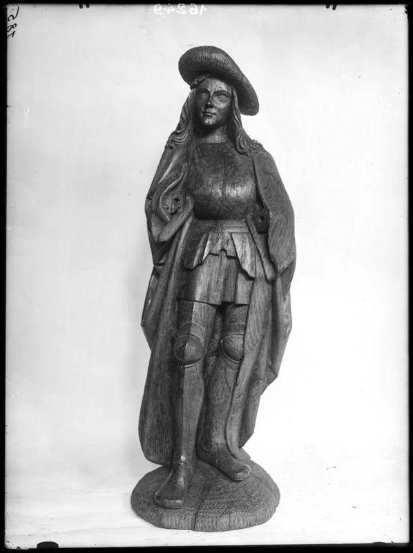 Geharnaste jongeman[of heilige?]