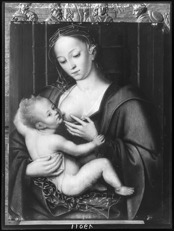 Vierge allaitant l'Enfant