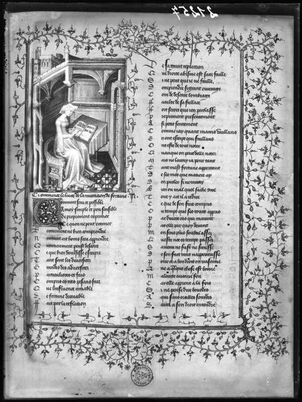 Christine de Pizan, Le livre de la mutacion de Fortune