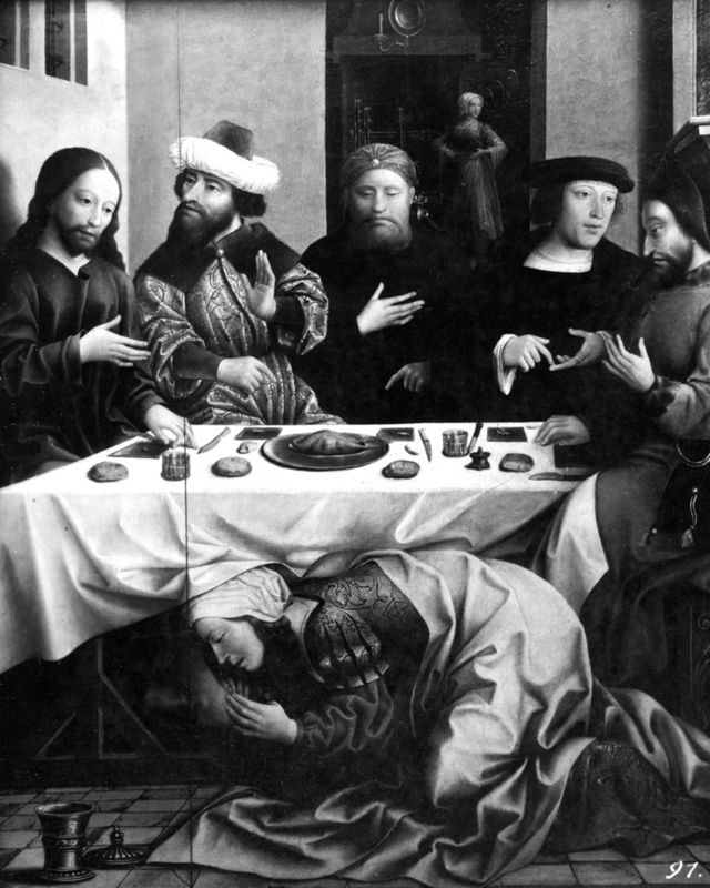 Marie-Madeleine oint les pieds de Jésus