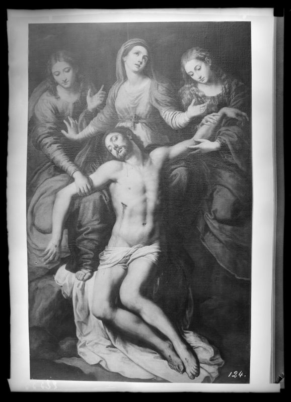 Piëta met Maria Magdalena en H. Johannes