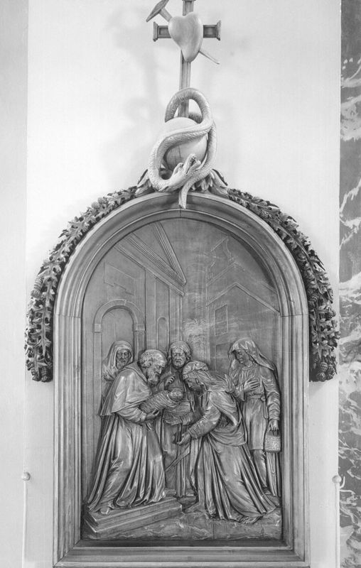 De Zeven Smarten van O.L.Vrouw (statio I) : Opdracht in de tempel