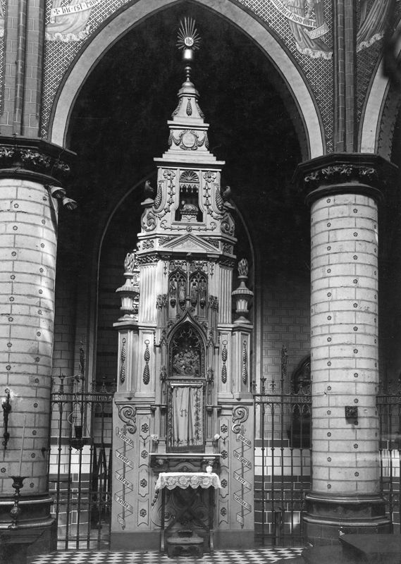 met voorstelling van het Laatste Avondmaal en de vier Latijnse kerkvaders