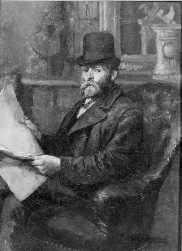 Portret van de beeldhouwer Robert Fabri